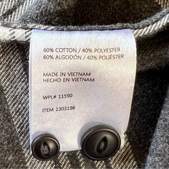 Waterproof Large Mens Shirt Gray Button Down - Picture 7 of 8